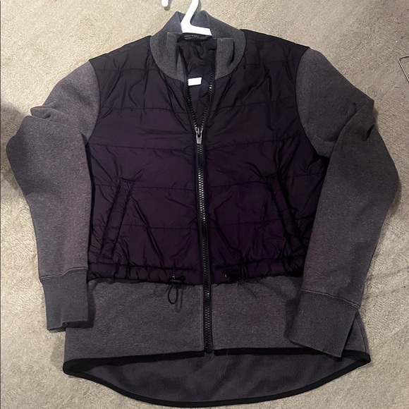 Athleta Black and Gray Zip-Up Jacket - Picture 1 of 2